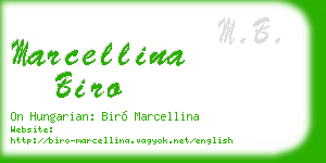 marcellina biro business card